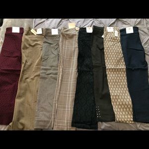 8 pair of new with tags (Dress Barn) dress pants. Selling entire lot as one.